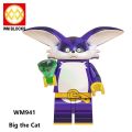 Lego Minifigures Metal Sonic Anime Cartoon Building Blocks Kids Toys. 