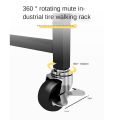 Techmanistan 3 Tier Parallel Folding Portable Kitchen Cart With Removable Basket, Multifunction Storage Rack Kitchen Organizer Metal Stand, 90°-180° Adjustable Angle Rolling Cart Rolling Shelf 3 Tier Trolley Stall Parallel Folding, Kitchen Storage Cart. 