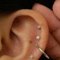 2MM,1.5MMSmall Genuine Chandi Stud Earrings / 2mm Natural TIny Diamond Stud Earrings in 14k White Gold Plated Silver, Small Silver Studs. 