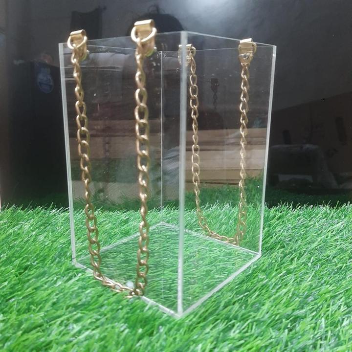 Acrylic Gift Bag,Hande High Quality Thick Acrylic Bags, Different color available
