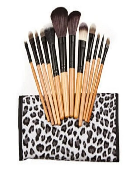 12%20Pieces%20Makeup%20Brushes%20Set%20With%20Beautifull%20White%20Cheeta%20Pouch%20-%20Image%203