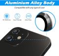 Camera Lens Protector for iPhone 11, [Anti-Scratch] Premium Tempered Glass Film Aluminum Alloy Lens Ring Cover, Black Covered Edge (2 Pack). 