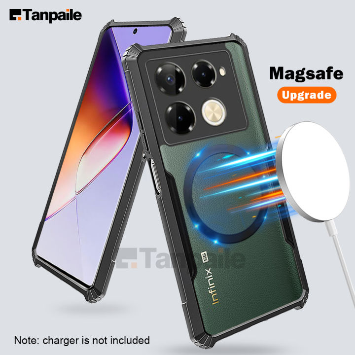 Magnetic Case For INfinix Note 40 Pro Plus Pro+ Case 4G 5G Shockproof Funda Wireless Charging Magsafe Bumper Phone Cover