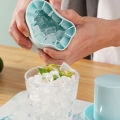 Silicone Ice Cube Mold Round Ice Bucket Summer Homemade Refrigerator Ice Maker  MJ. 