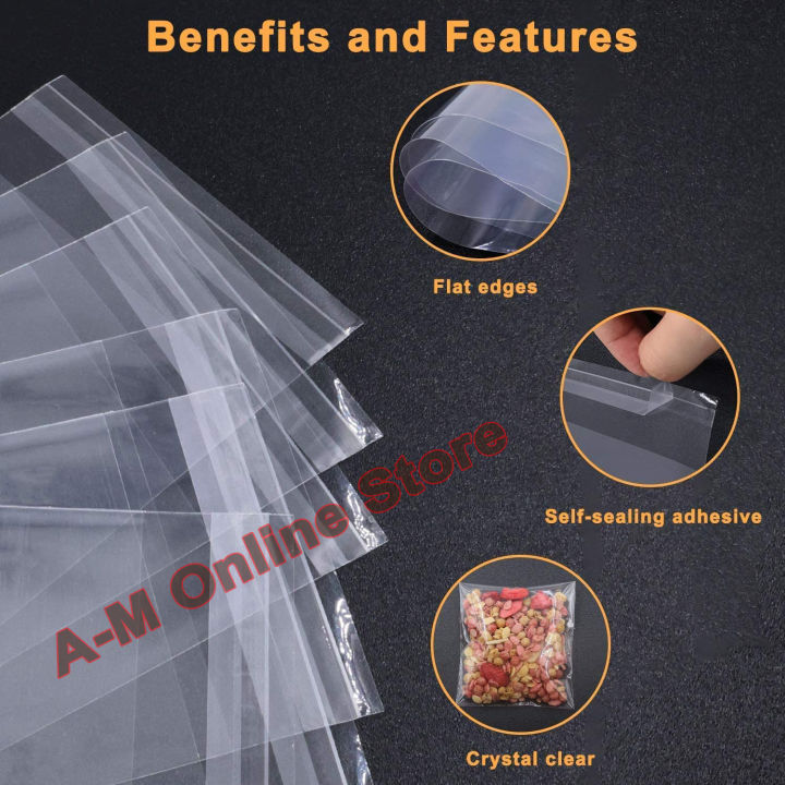 Bundle%20of%2040%20(4%20X%208%20Inch)%20Resealable%20Cellophane/BOPP/OPP%20Cello%20Poly%20Transparent%20Plastic%20Bags%20For%20Storage%20Self%20Adhesive%20Polythene%20Peel%20+%20Seal%20Bags%20For%20Packing,%20Chamak%20Theli.%20-%20Image%204