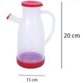 Plastic Oil Jug (1000 ml) | Liquid Container for Oil with Measuring Scale. 