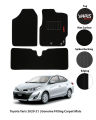 TOYOTA YARIS CARPET CAR FLOOR MAT | GENUINE FITTING HIGH QUALITY 034 SIDE LOGO SERIES CAR FLOOR MATS. 