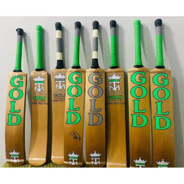 TAIMOOR TM Cricket Bat Tape Ball Cricket Bat - Full Cane - Original- Golden yellow