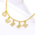 Crystal Collier Daddy Choker Necklace Women AAA Zircon Gold Chain Baby Angel Necklace Charm Chains Collares Jewelry Couple Gift. 