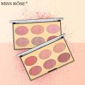 MISS ROSE 6 COLOR BLUSH PALATTE / MAKEUP BLUSHER Kit 19.2g 7004-017N2. 
