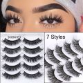 5 Pairs Thick Natural Eyelashes Fashion Makeup. 