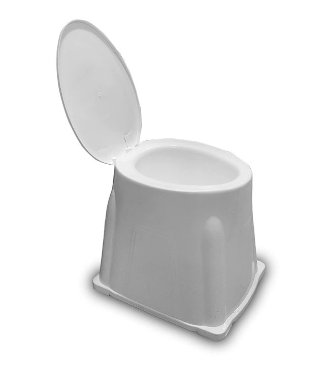 Portable Toilet to Western Convertor | Toilet stool For Elderly Disabled Person | Toilet Commode for patients | Portable Toilet Seat for Adult, Kids and Handicap People (White)