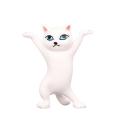 Dance Cat Wireless Headphone Stand Pen Holder Headset Holder for AirPods 1&2 and Pro Desktop Display. 