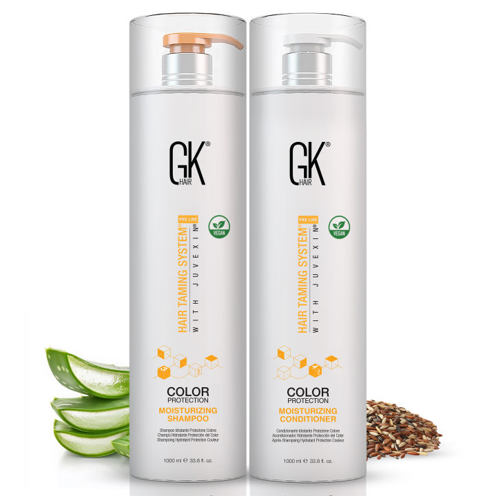 GK Hair Global Keratin Moisturizing Shampoo and Conditioner Duo (1000ml/33.8 oz)