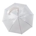 Dog Walking Waterproof Clear Cover Built-in Leash Rain Sleet Snow Pet Umbrella. 
