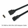 50cm 5v 12v Rgb Argb Control Cables For Deepcool Phanteks Lian-Li Led Strip Sm 3pin 4pin Argb Control Adapter Cable. 