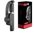Q08 | L08 Gimbal Stabilizer Compatible with iPhone Smartphone Android,Selfie Stick Tripod, Portable Extendable 3 in 1 Phone Tripod Selfie Stick with Wireless Remote Compatible Android with iPhone (Black). 