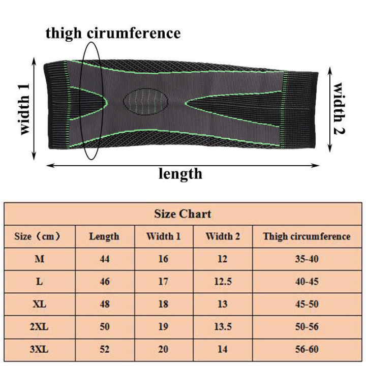 1%20Pcs%20Long%20Adjustable%20Compression%20Knee%20Sleeves%20Anti-Slip%20Knee%20Support%20Braces%20for%20Running%20Elastic%20Nylon%20Sports%20Compression%20Pad%20Unisex%20Color%20Green,%20Black,%20Orange%20-%20Image%207