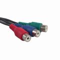 3.5mm AUX To RCA Component Green Blue Red YPbPr RCA Adapter Cable. 