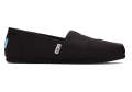 TOMS unisex syanno black canvas shoes for Winters. 