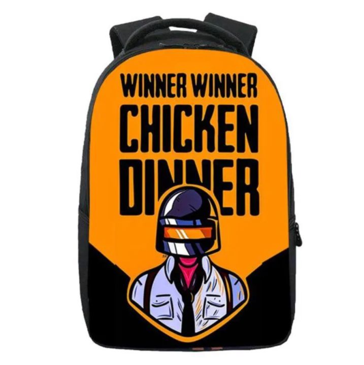 PUBG Backpack for Gamer Digitally Printed with Laptop Partition