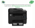 HP Laserjet Pro M225dn Monochrome Printer with Scanner, Copier and Fax, with Returned warranty by Prime Office Products. 
