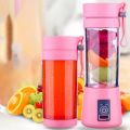 Juicer Blender 6 Blades USB Portable 380ml Mini Fruit Bottle by zayraz Juicer Small Blender Single Serve USB Rechargeable Cup Blender for Shakes and Food Grade Water Bottle Portable Fruit Juicer Machine. 