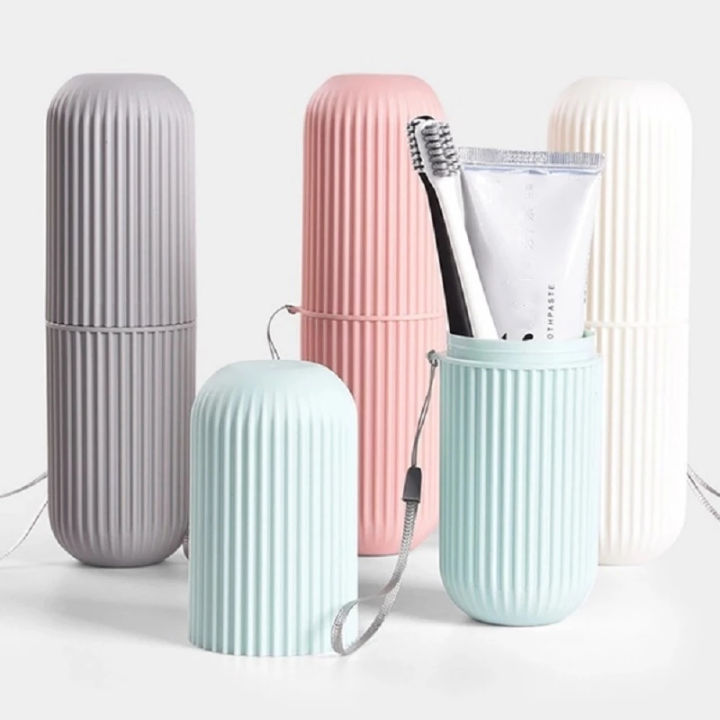 1Pcs Portable Toothbrush Case Toothpaste Cup Holder Protect Storage Box Travel Organizer Storage Cover Travel Toothbrush Holder Case
