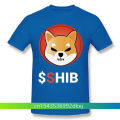 Men Shib Coin Shiba Doge Killer Black T-Shirt Doge Dogecoin Cool TShirt Pure Cotton Tees Harajuku Shirt For Adult Oversize. 