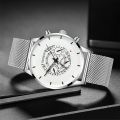 Luxury Ultra Thin Men Calendar Watch Stainless Steel Anti-Blue Light Watches Men's Watches Quartz Reloj Hombre. 