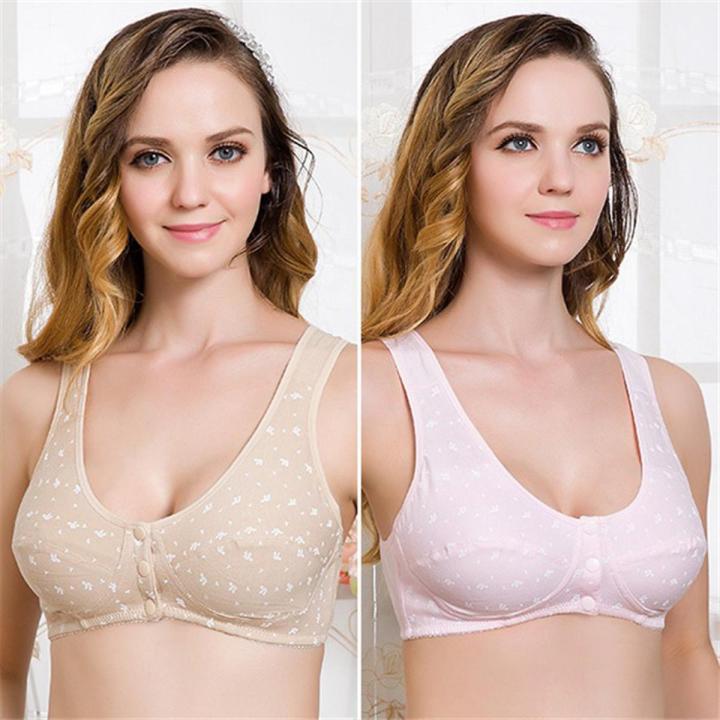 Women Maternity Tops Breastfeeding 3 Buttons Front Pregnant Feeding Nursing Bra