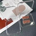 New 2024 Transparent Artificial Nail Box Handmade Nail Storage Box Packing Box Nail Display Box. 