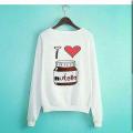 BLACK N WHITE GARMENTS I love Nutella Sweatshirt. 