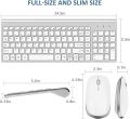Wireless Keyboard and Mouse - FENIFOX USB Slim 2.4G Wireless Keyboard Mouse Combo. 
