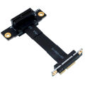 PCIE X1 Riser Cable Dual 90 Degree Right Angle PCIe 3.0 X1 to X1 Extension Cable 8Gbps PCI Express 1X Riser Card - 10CM. 