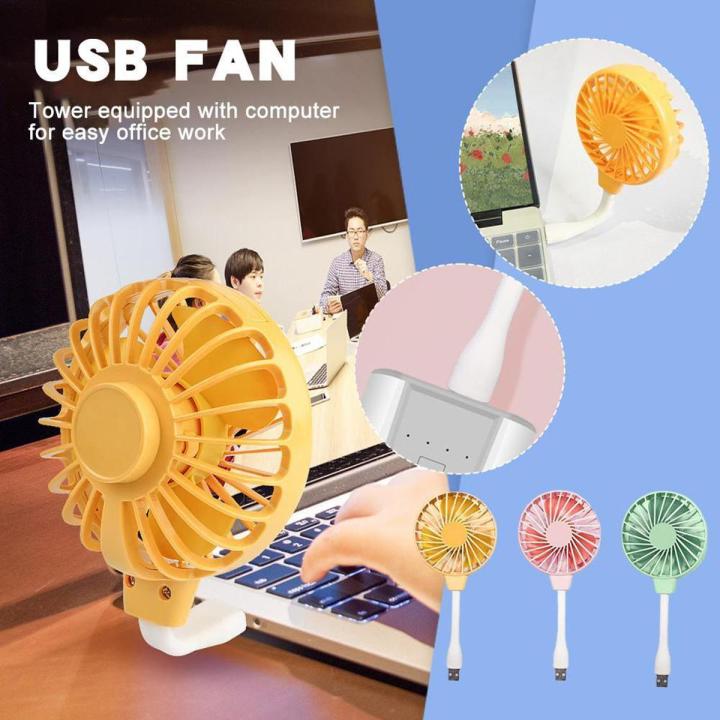 Portable USB Rechargeable Lazy Plug-In Cooling Mini Fan