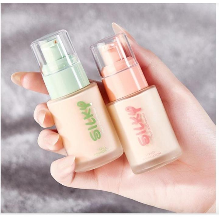 silky clear and flawless liquid foundation