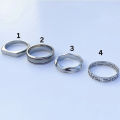 Ouj Minimal Band Ring Mens Rings For Men Stainless Steel Band ring. 