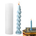 Twist Candle Mold Spiral Taper Candle Mold 3D Twisted Long Taper Candlestick Silicone Mold, Pillar Candle Making Mold, Aromatherapy Epoxy Resin Mold Artificial Flower. 