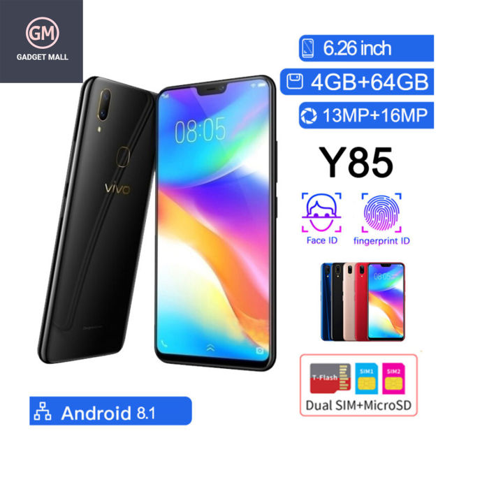 Vivo Y85 New 4Gb Ram 64Gb Rom Only Mobile With Charger Cover Protector And Packaging Box PTA Approved.. By Gadget Mall
