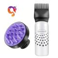 Shampoo Massager Brush Scalp Hair Scrubber with Hair Dye Applicator Brush Bottles Dyeing Shampoo Bottle Oil Comb Hair Dye Bottle Applicator Hair Coloring Styling Tool. 