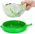 Salad Cutter Bowl Upgraded Easy Salad Maker | Fast Fruit Vegetable Salad Chopper Bowl | Fresh Salad Slicer | Drain Basket. 