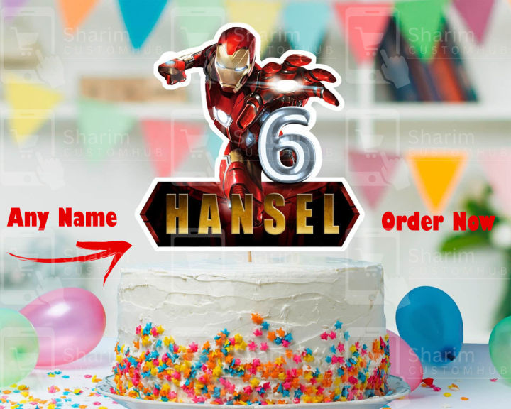 Ironman Cake Topper