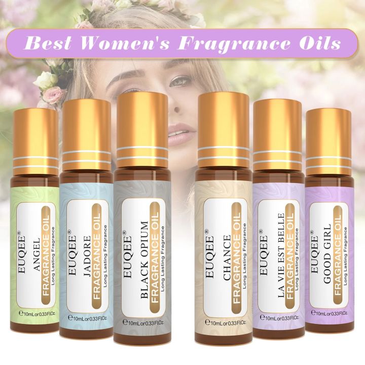 Lethe Ling EUQEE 10ML Roller Fragrance Oil For Making Candles and Soap White Musk Coconut Vanilla Sea Breeze Angel Freesia Essential Oils
