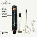 Coffee Beater and Egg Whisker - Rechargeable - Milk Frother & Foamer - Egg Beater - Cake Beater - Portable Hand Beater & Mixer. 