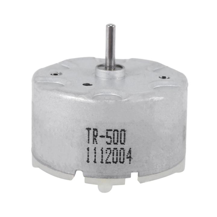 RF-500 TB-12560 DC1.5-12V 2700 U/MIN Leerlaufdrehzahl DC Motor Silber
