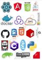 10 Pcs New Pack of Programming  Languages Logo Cool Stickers for Laptop, Desk, Notebook and phone Covers DIY Stickers - JangoMango Store. 