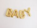 BABY FOIL BALLOON IN GOLDEN COLOR ( 4 ALPHABETS FOIL BALLOONS ). 