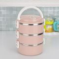 Stainless Steel Lunch Box, 100% Leakproof Food Container with Insulated Lunch Bag and Foldable Spoon, Lunch Box for Adults Kids Students Food Storage Boxes (3-Tier). 
