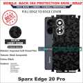 SPARX EDGE 20 pro full Back 360 Protection skin wrap with sides and camera protection premium quality full cover. 
